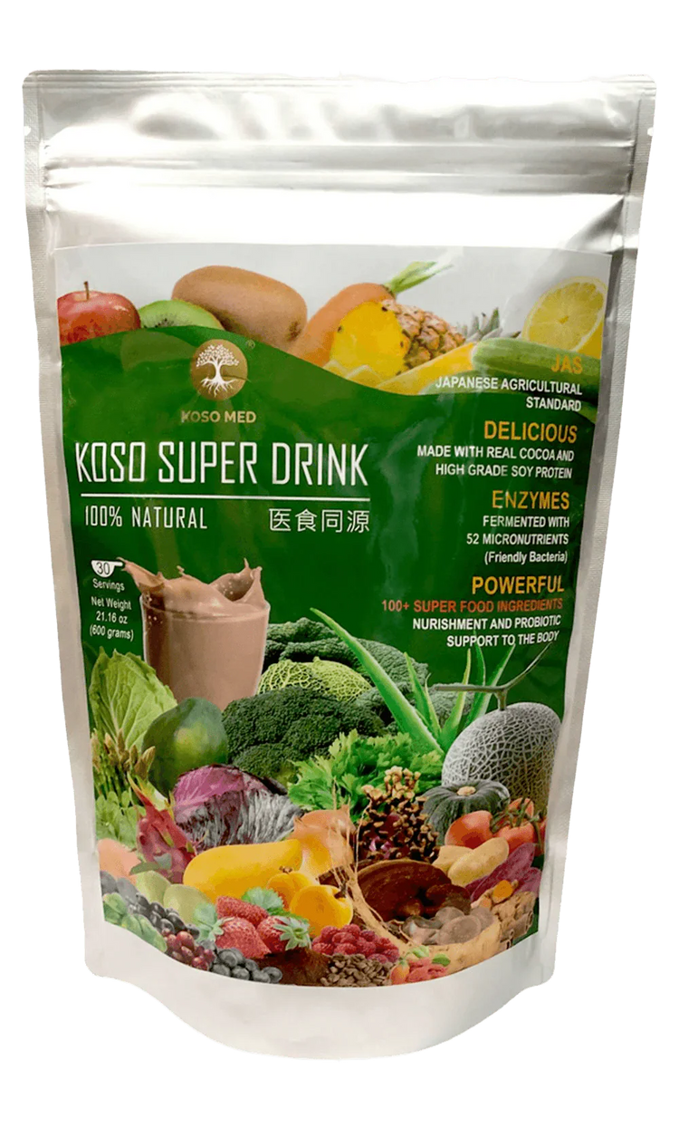 Koso Super Drink natural powdered supplement with fruits and vegetables