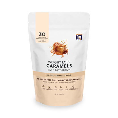 BrainIQ GLP-1 Salted Caramel Fast Melts | Cravings & Weight Support